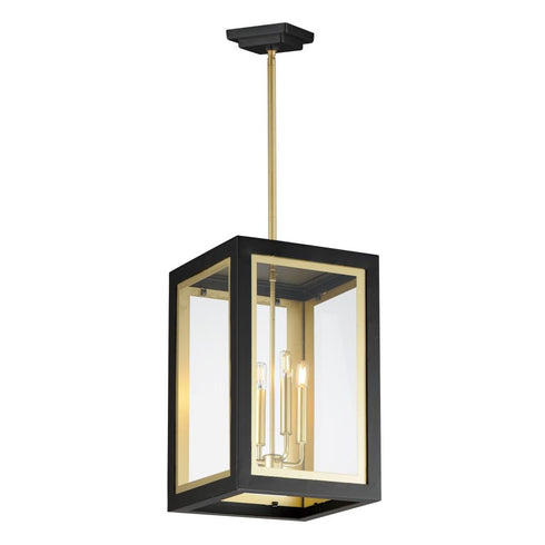 Maxim Neoclass Outdoor Pendant in Black / Gold Finish Model: 30058CLBKGLD