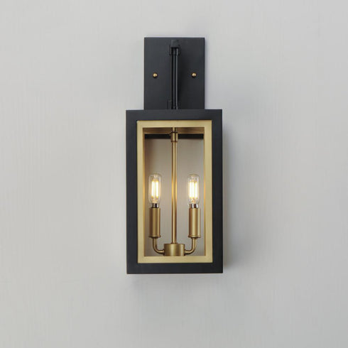 Maxim Neoclass Outdoor Wall Mount in Black / Gold Finish Model: 30054CLBKGLD