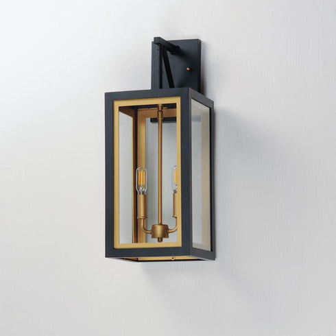 Maxim Neoclass Outdoor Wall Mount in Black / Gold Finish Model: 30055CLBKGLD