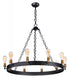 Maxim Noble Chandelier in Black Natural Aged Brass Finish Model: 26275BKNAB