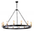 Maxim Noble Chandelier in Black Natural Aged Brass Finish Model: 26276BKNAB