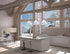 Maxim Nordic Single Pendant in Tan Leather White Finish Model: 11358TNWT