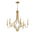 Maxim Normandy Chandelier in Gold Leaf Finish Model: 12786GL