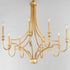 Maxim Normandy Chandelier in Gold Leaf Finish Model: 12788GL