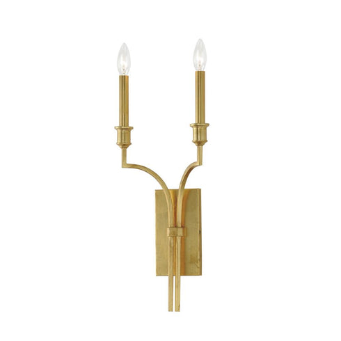 Maxim Normandy Wall Sconce in Gold Leaf Finish Model: 12782GL