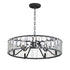 Maxim Odeon Chandelier in Black Finish Model: 21866BCBK