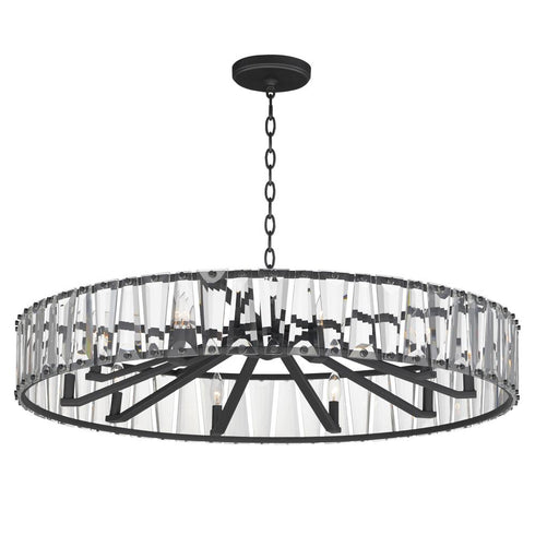 Maxim Odeon Chandelier in Black Finish Model: 21869BCBK