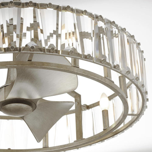 Maxim Odeon Fandelight in Golden Silver Finish Model: 61018GS