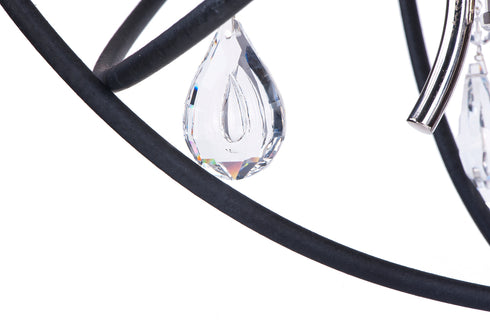 Maxim Orbit Single Pendant in Anthracite Polished Nickel Finish Model: 25142ARPN