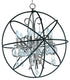 Maxim Orbit Single Pendant in Anthracite Polished Nickel Finish Model: 25144ARPN