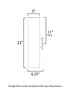 Maxim Outpost Outdoor Wall Mount in Brushed Aluminum Finish Model: 86405AL