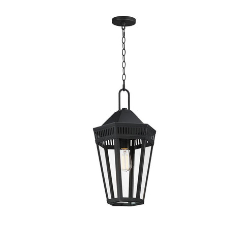 Maxim Oxford Outdoor Pendant in Black Finish Model: 30596CLBK