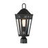 Maxim Oxford Outdoor Pol Post Mount in Black Finish Model: 30590CLBK