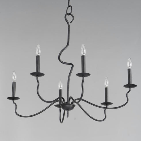 Maxim Padrona Chandelier in Black Oxide Finish Model: 27706BO