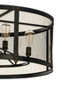 Maxim Palladium Chandelier in Black Natural Aged Brass Finish Model: 20114BKNAB