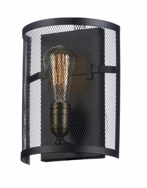 Maxim Palladium Wall Sconce in Black Natural Aged Brass Finish Model: 20112BKNAB