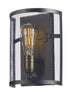 Maxim Palladium Wall Sconce in Black / Natural Aged Brass Finish Model: 20112BKNAB/BUL