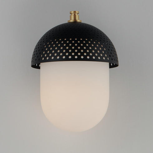 Maxim Perf Outdoor Outdoor Wall Mount in Black / Gold Finish Model: 30182WTBKGLD