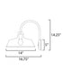 Maxim Pier M Outdoor Wall Mount in Black Finish Model: 35018EB