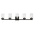 Maxim Pinn Bath Vanity in Black / Satin Brass Finish Model: 12405CLBKSBR