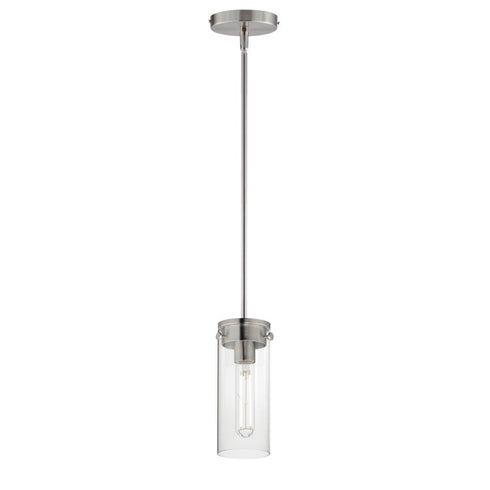 Maxim Pinn Mini Pendant in Black / Satin Brass Finish Model: 12406CLBKSBR