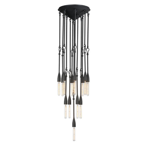 Maxim Pioneer Multi Light Pendant in Anthracite Finish Model: 27719AR