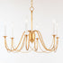 Maxim Plumette Chandelier in Gold Leaf Finish Model: 12166GL