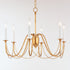 Maxim Plumette Chandelier in Gold Leaf Finish Model: 12166GL