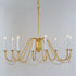 Maxim Plumette Chandelier in Gold Leaf Finish Model: 12168GL