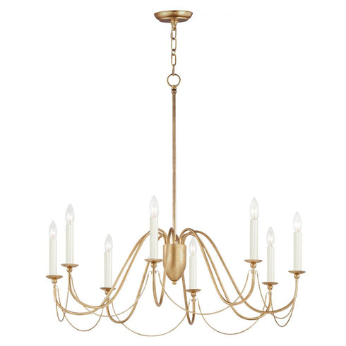 Maxim Plumette Chandelier in Gold Leaf Finish Model: 12168GL