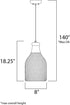 Maxim Plumette Multi Light Pendant in Gold Leaf Finish Model: 12163GL