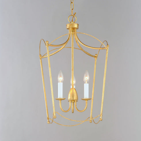 Maxim Plumette Multi Light Pendant in Gold Leaf Finish Model: 12163GL