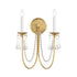 Maxim Plumette Wall Sconce in Chestnut Bronze Finish Model: 12161CHB/CRY