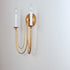 Maxim Plumette Wall Sconce in Gold Leaf Finish Model: 12161GL