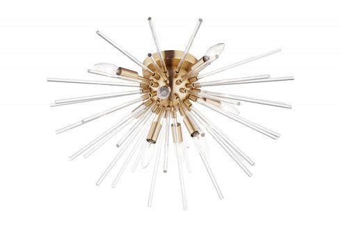 Maxim Polaris Flush Mount in Satin Brass Finish Model: 28660CLSBR