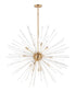 Maxim Polaris Multi Light Pendant in Satin Brass Finish Model: 28666CLSBR