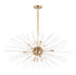 Maxim Polaris Multi Light Pendant in Satin Brass Finish Model: 28668CLSBR