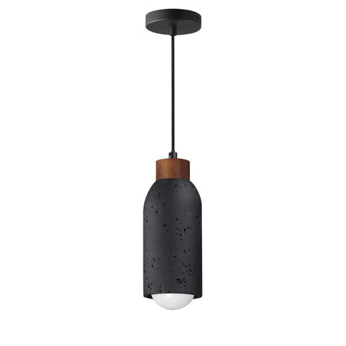 Maxim Pompeii Single Pendant in Lava Black Finish Model: 90621LVBK