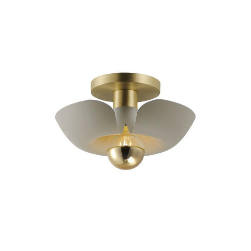 Maxim Poppy Flush Mount in Silver Gold / Satin Brass Finish Model: 11390SGSBR