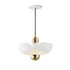 Maxim Poppy Single Pendant in Silver Gold / Satin Brass Finish Model: 11391SGSBR