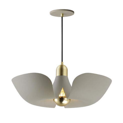 Maxim Poppy Single Pendant in Silver Gold / Satin Brass Finish Model: 11392SGSBR