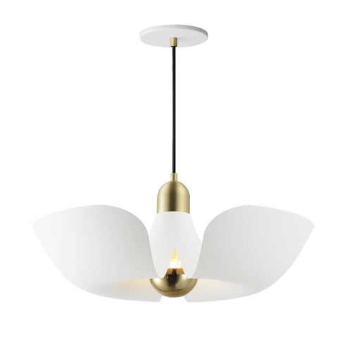 Maxim Poppy Single Pendant in Silver Gold / Satin Brass Finish Model: 11392SGSBR