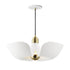 Maxim Poppy Single Pendant in Silver Gold / Satin Brass Finish Model: 11392SGSBR