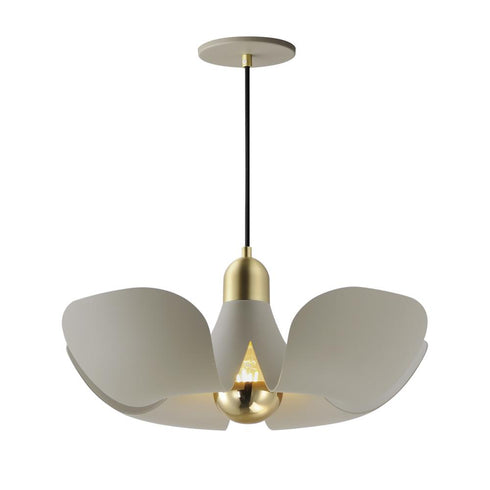 Maxim Poppy Single Pendant in Silver Gold / Satin Brass Finish Model: 11394SGSBR