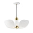 Maxim Poppy Single Pendant in Silver Gold / Satin Brass Finish Model: 11394SGSBR