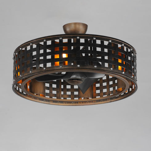Maxim Portcullis Fandelight in Bronze Gilt Finish Model: 61016BZGT