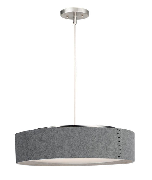 Maxim Prime Single Pendant in Satin Nickel Finish Model: 10226GYSN