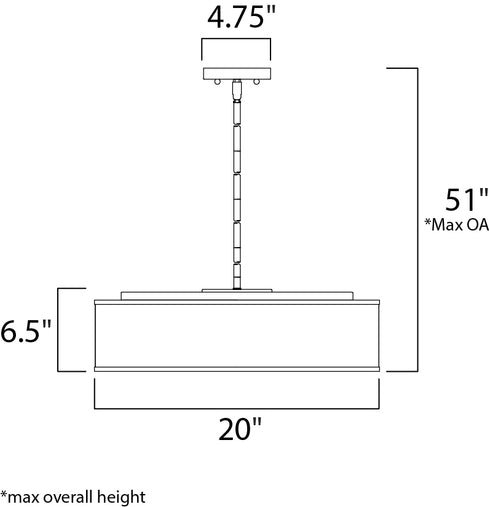 Maxim Prime Single Pendant in Satin Nickel Finish Model: 10226GYSN