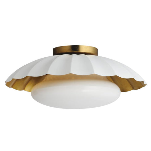 Maxim Primrose Flush Mount in Black / Gold Leaf Finish Model: 18059BKGL