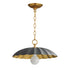 Maxim Primrose Single Pendant in Black / Gold Leaf Finish Model: 18055BKGL